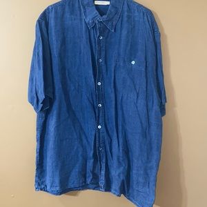 Linen button down